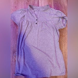 Liz lange brand maternity top, XL size, grey polka dot pattern